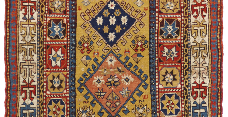 kazak antique carpet