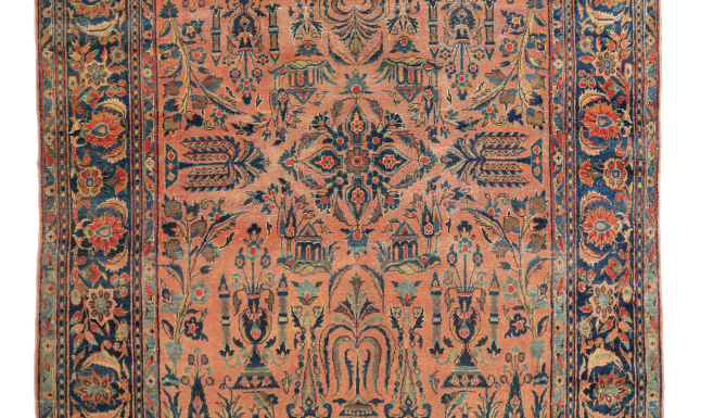 kashan persian carpet